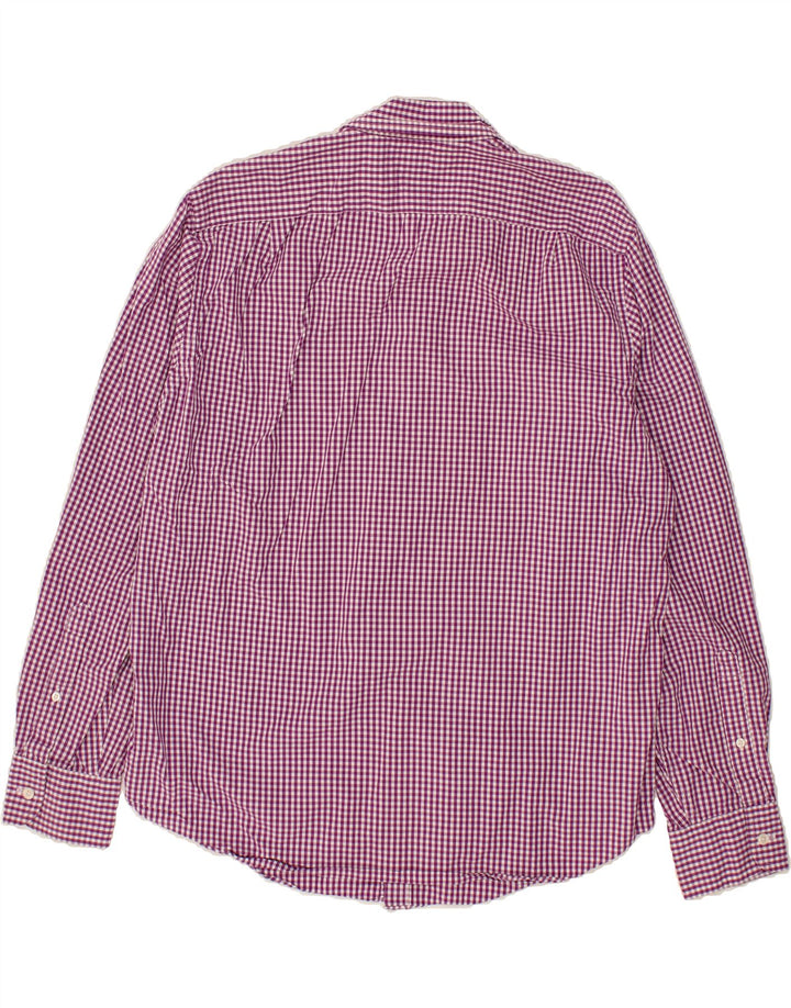 J. CREW Mens Shirt Large Pink Gingham Cotton Vintage J. Crew and Second-Hand J. Crew from Messina Hembry 