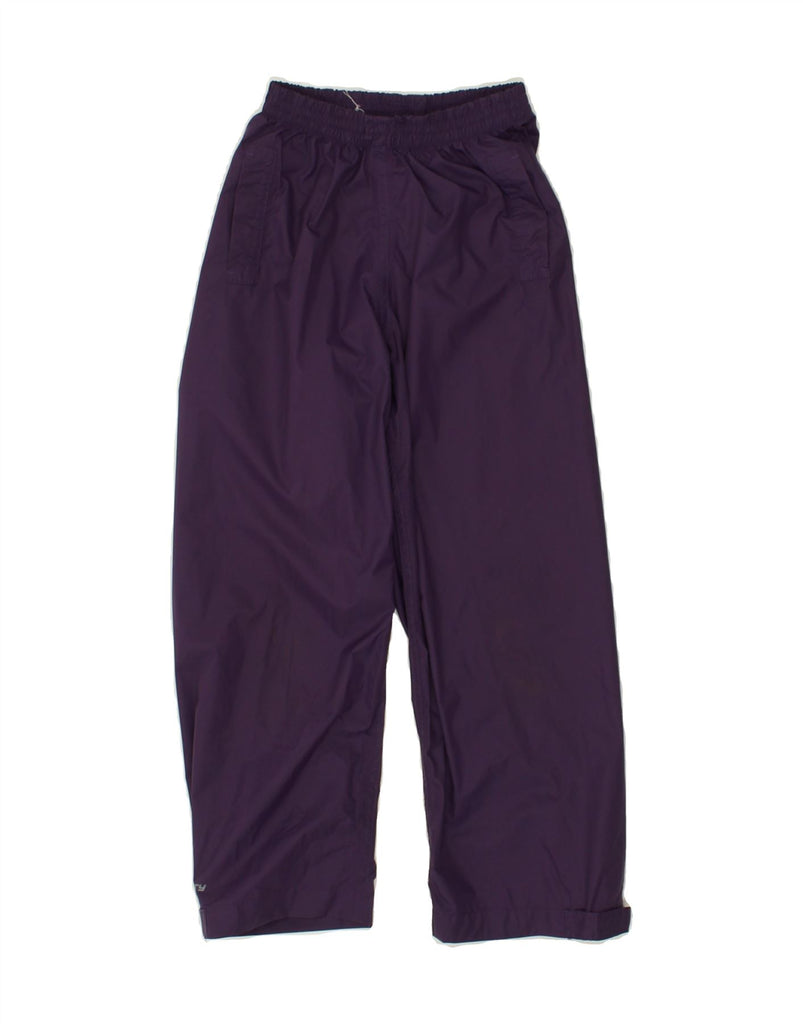 MOUNTAIN WAREHOUSE Girls Joggers Waterproof Trousers 7-8 Years Purple | Vintage Mountain Warehouse | Thrift | Second-Hand Mountain Warehouse | Used Clothing | Messina Hembry 