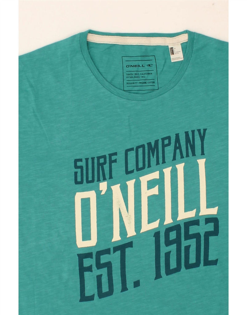 O'NEILL Mens Regular Fit Graphic T-Shirt Top Large Turquoise Cotton Vintage O'Neill and Second-Hand O'Neill from Messina Hembry 