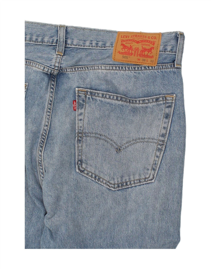 LEVI'S Mens 505 Straight Jeans W36 L32 Blue Cotton | Vintage Levi's | Thrift | Second-Hand Levi's | Used Clothing | Messina Hembry 