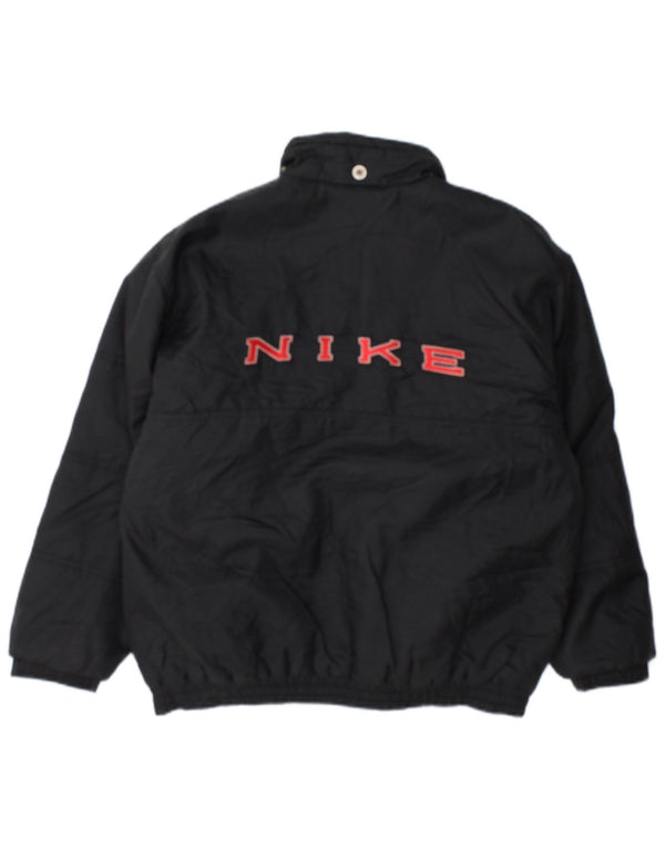 Nike Boys Graphic Padded Jacket 12-13 Years Large Black Nylon