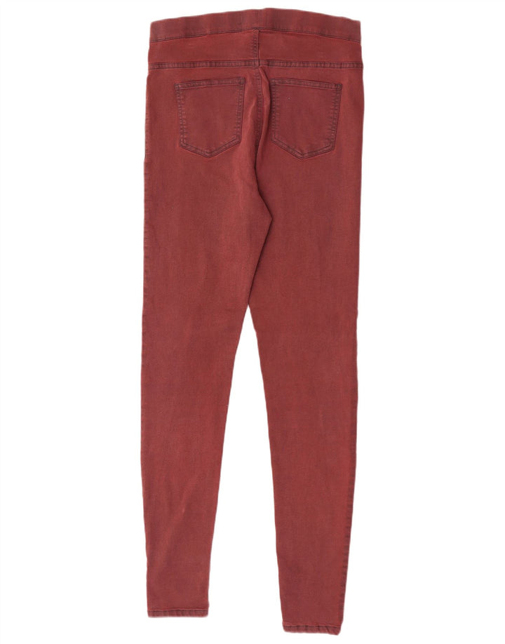 Marks & Spencer Womens Jegging Jeans UK 12 Medium W30 L30 Red Cotton