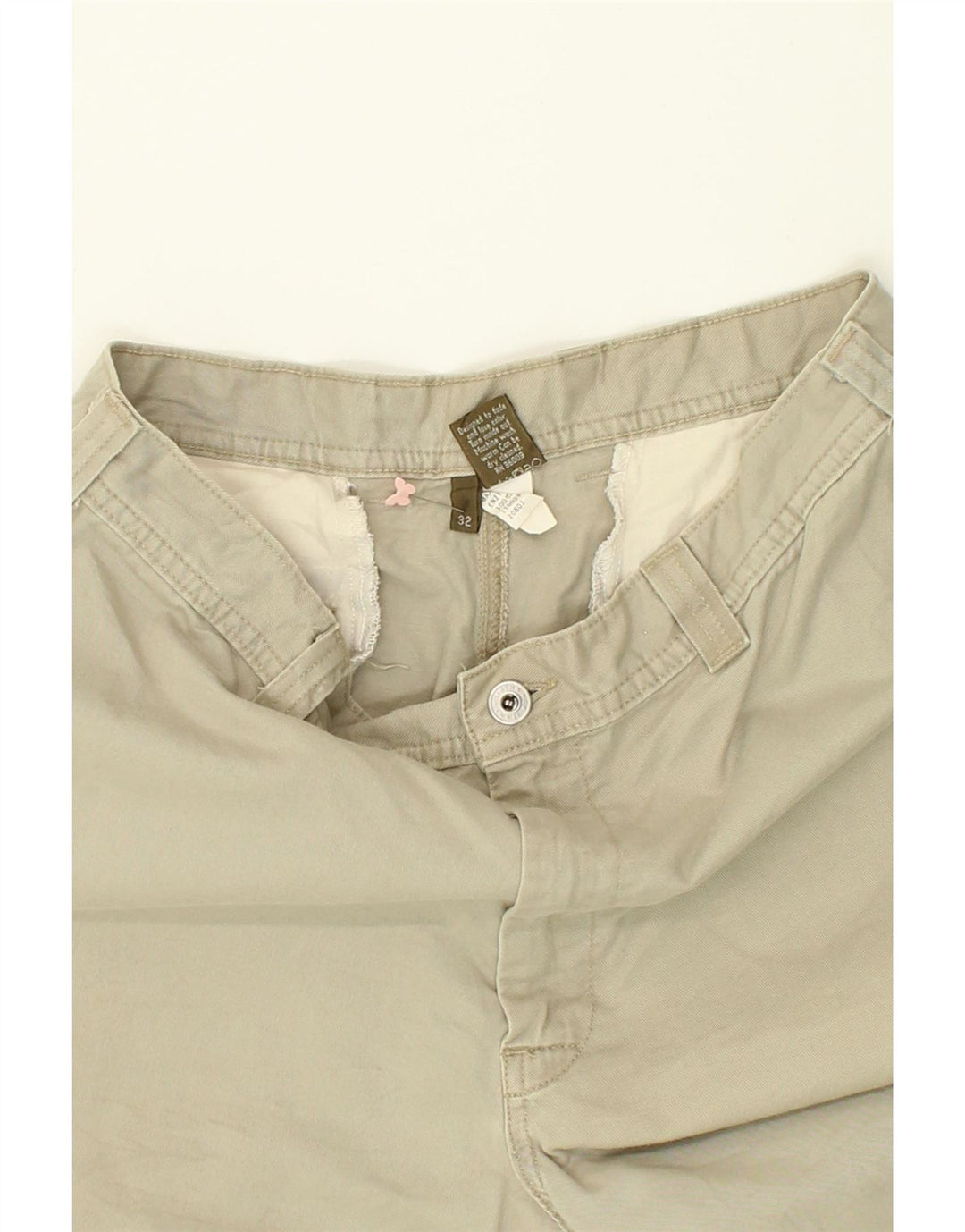 CALVIN KLEIN Mens Chino Shorts W32 Medium Beige Cotton