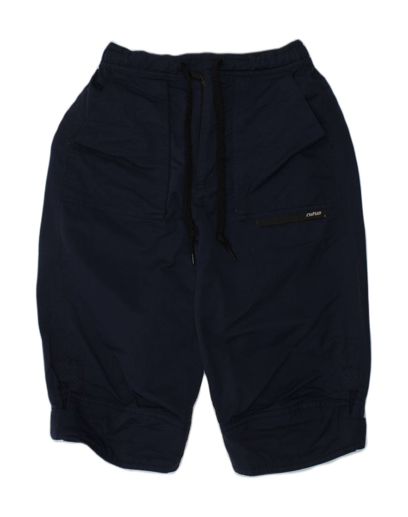 NIKE Boys Bermuda Shorts 11-12 Years W22  Navy Blue Cotton | Vintage Nike | Thrift | Second-Hand Nike | Used Clothing | Messina Hembry 