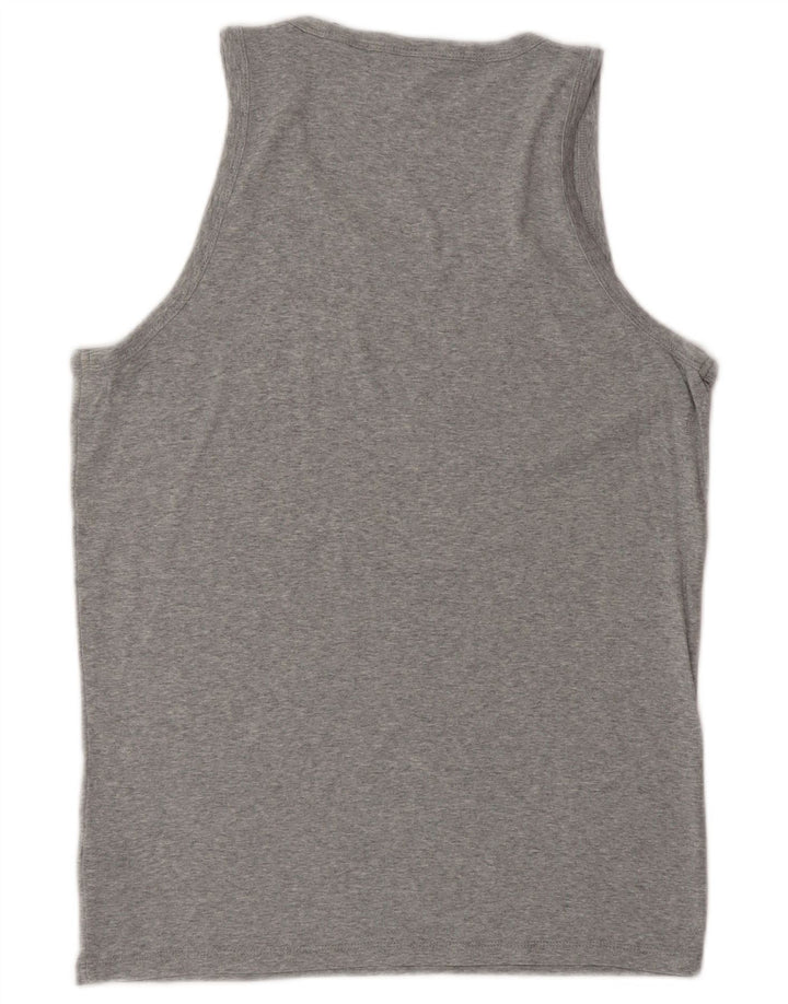 G-STAR Mens Vest Top Large Grey Cotton