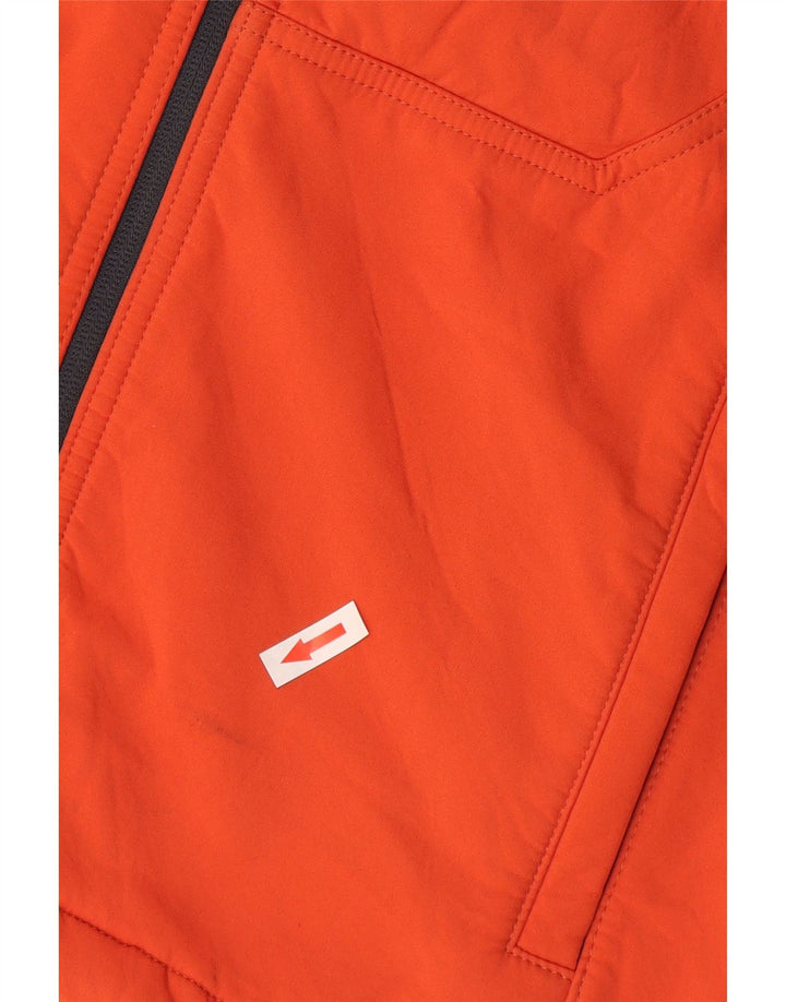 Zara Mens Hooded Windbreaker Jacket UK 36 Small Red Polyester