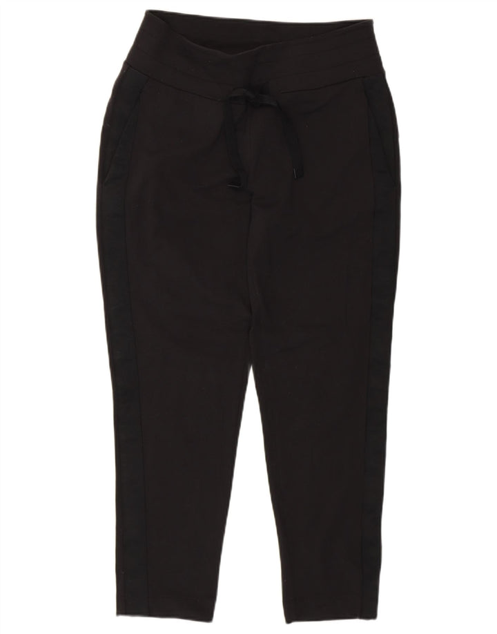 ATHLETA Womens Tracksuit Trousers UK 6 XS  Black Nylon