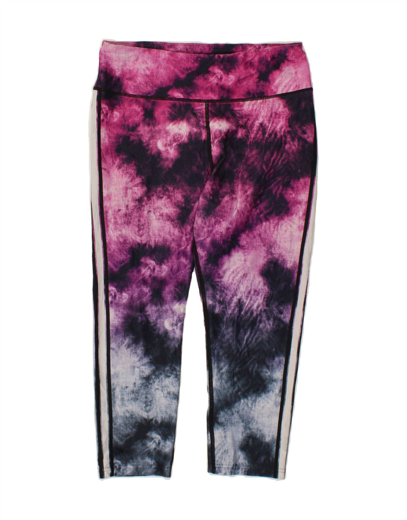 FILA Womens Leggings UK 14 Large  Multicoloured Tie Dye Polyester Vintage Fila and Second-Hand Fila from Messina Hembry 