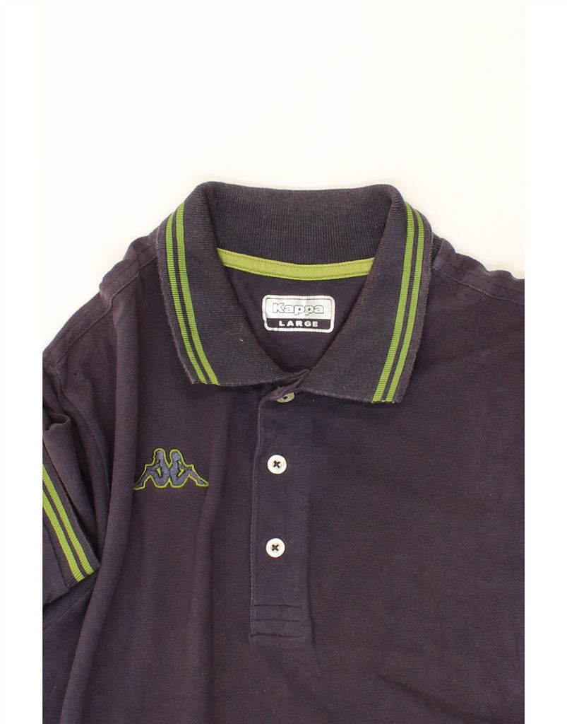 KAPPA Mens Polo Shirt Large Navy Blue Vintage Kappa and Second-Hand Kappa from Messina Hembry 