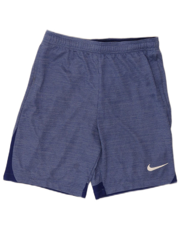 Nike Boys Dri Fit Sport Shorts 13-14 Years XL Blue Flecked Polyester