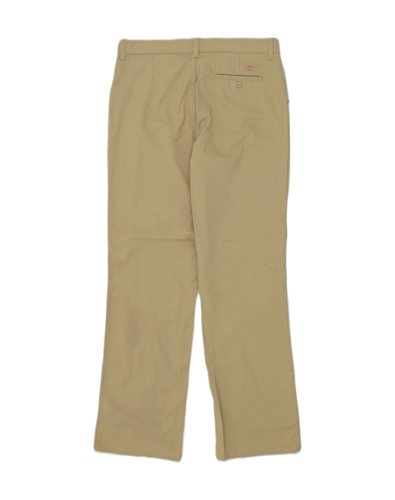 DICKIES Womens Straight Chino Trousers US 10 Large W34 L31 Beige Polyester | Vintage Dickies | Thrift | Second-Hand Dickies | Used Clothing | Messina Hembry 