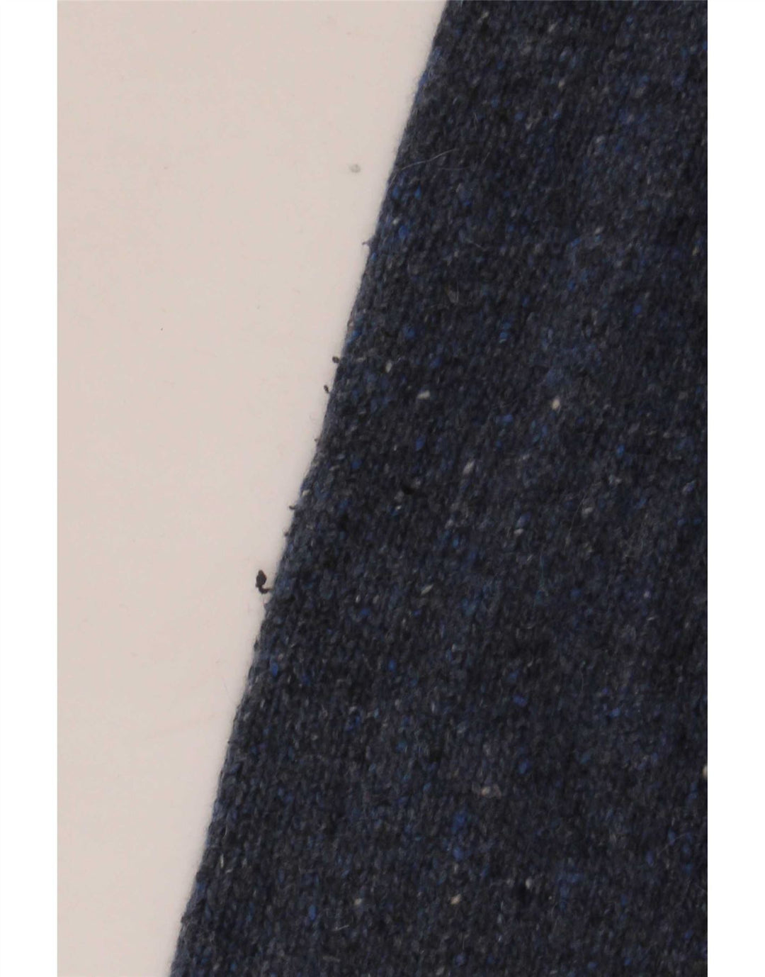 White Stuff Mens Button Neck Jumper Sweater Large Navy Blue Flecked