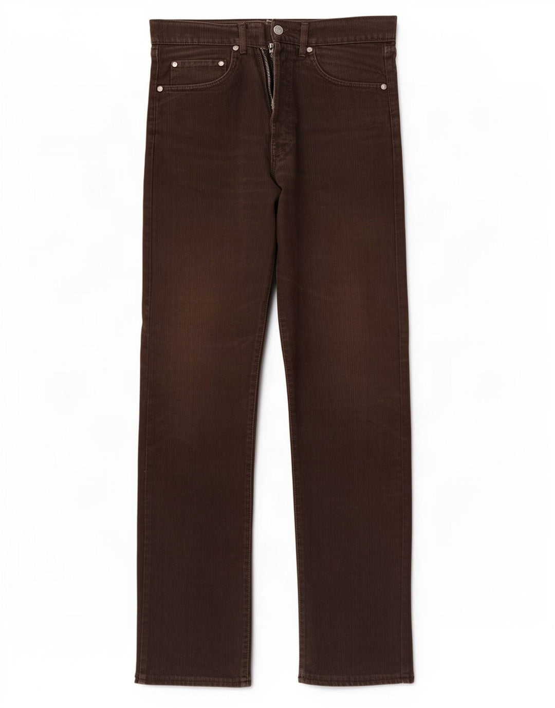 Gas Mens Straight Jeans W30 L32 Brown Cotton
