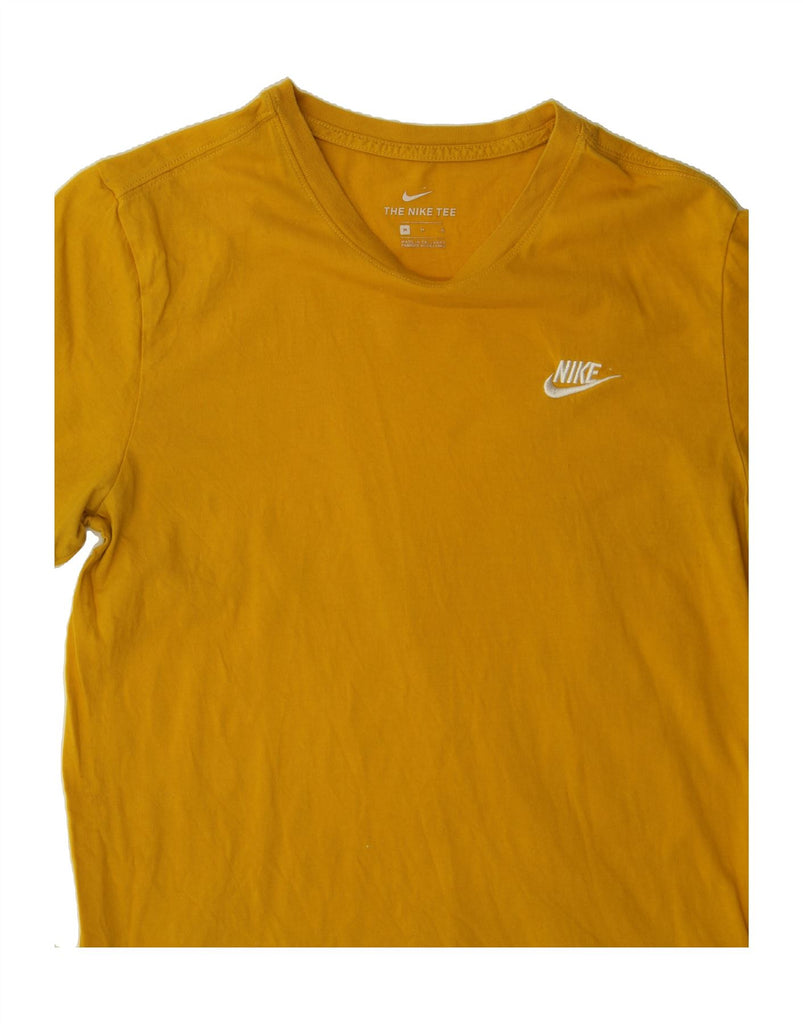 NIKE Womens T-Shirt Top UK 12 Medium Yellow Cotton Vintage Nike and Second-Hand Nike from Messina Hembry 