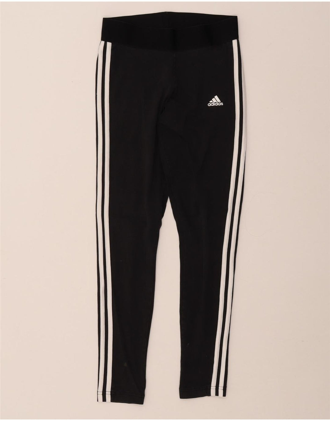 ADIDAS Womens Tight Fit Leggings UK 8/10 Small  Black Cotton