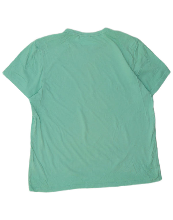 JACK WILLS Mens Classic Fit Graphic T-Shirt Top Large Green Cotton
