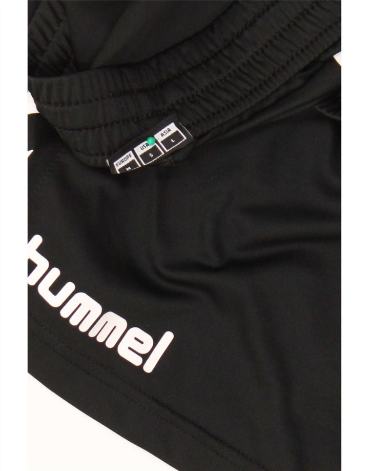 Hummel Mens Graphic Sport Shorts Medium  Black