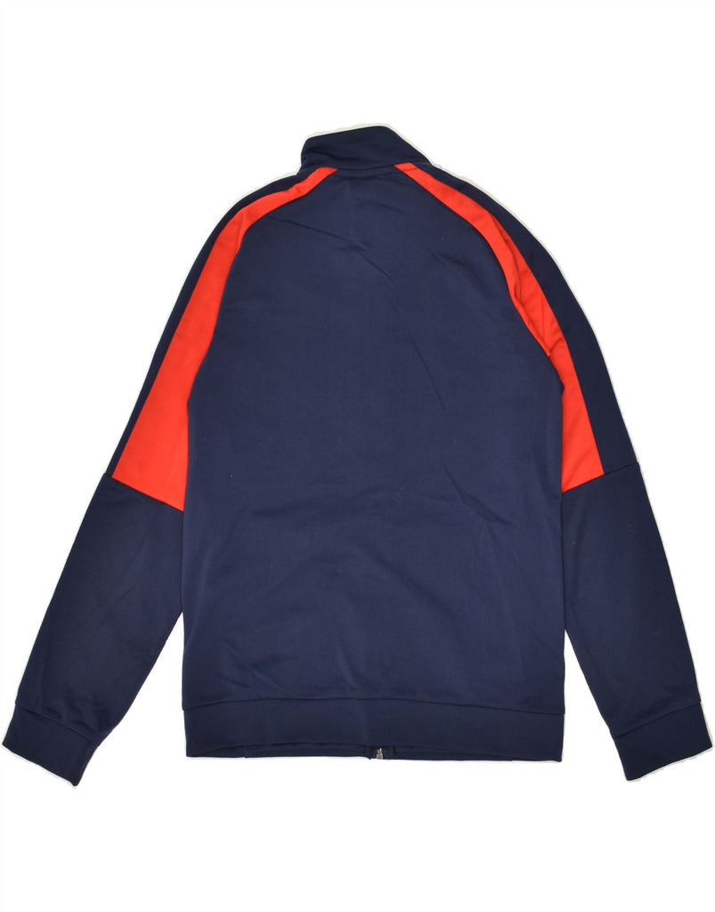 PUMA Boys Graphic Tracksuit Top Jacket 13-14 Years Navy Blue Colourblock | Vintage Puma | Thrift | Second-Hand Puma | Used Clothing | Messina Hembry 