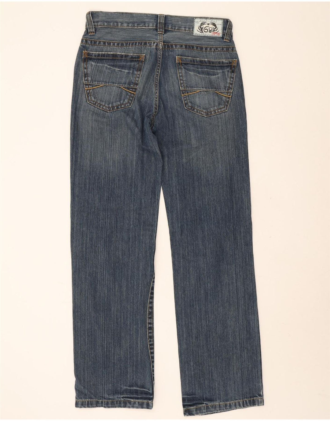 Esprit Mens Straight Jeans W32 L34 Blue Cotton