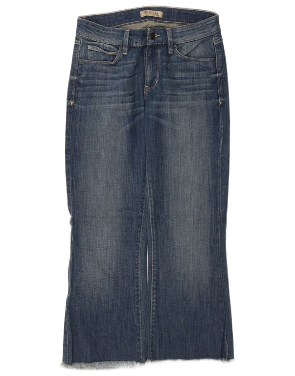 Guess Womens Cropped Jeans W28 L24 Blue Cotton