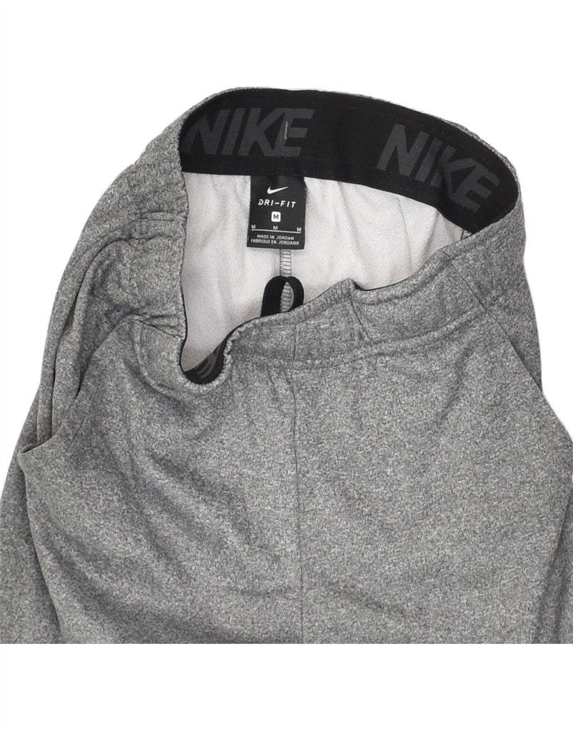 NIKE Boys Dri Fit Tracksuit Trousers 10-11 Years Medium Grey Polyester | Vintage Nike | Thrift | Second-Hand Nike | Used Clothing | Messina Hembry 