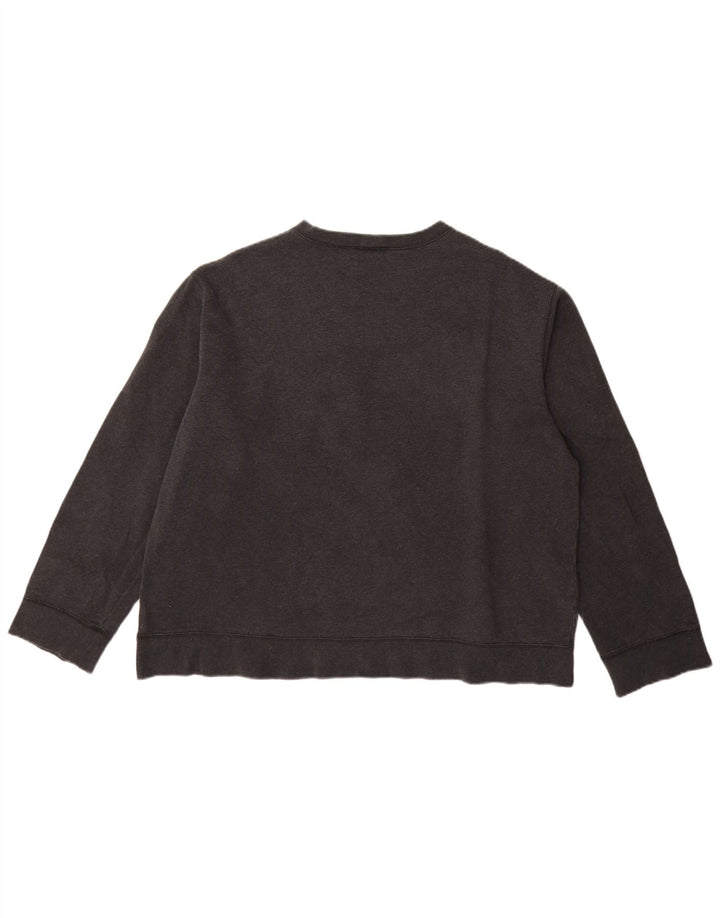 DKNY Womens Graphic Sweatshirt Jumper UK 18 XL Black Cotton