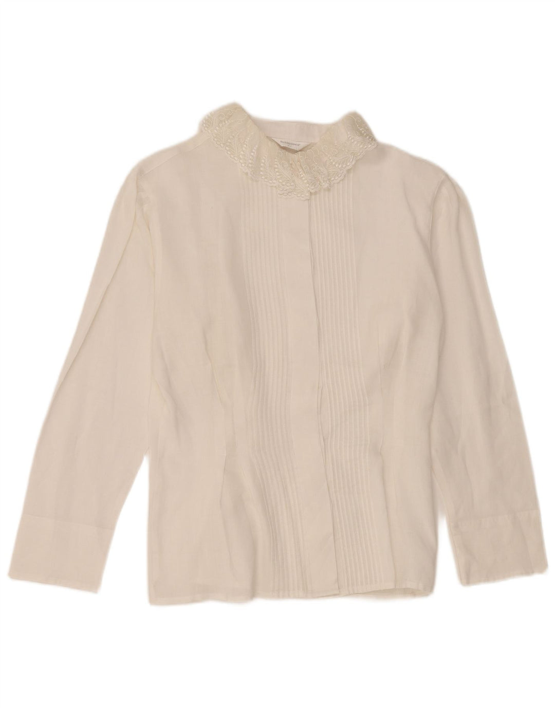 Hammer Womens Shirt Blouse EU 40 Medium White Ramie