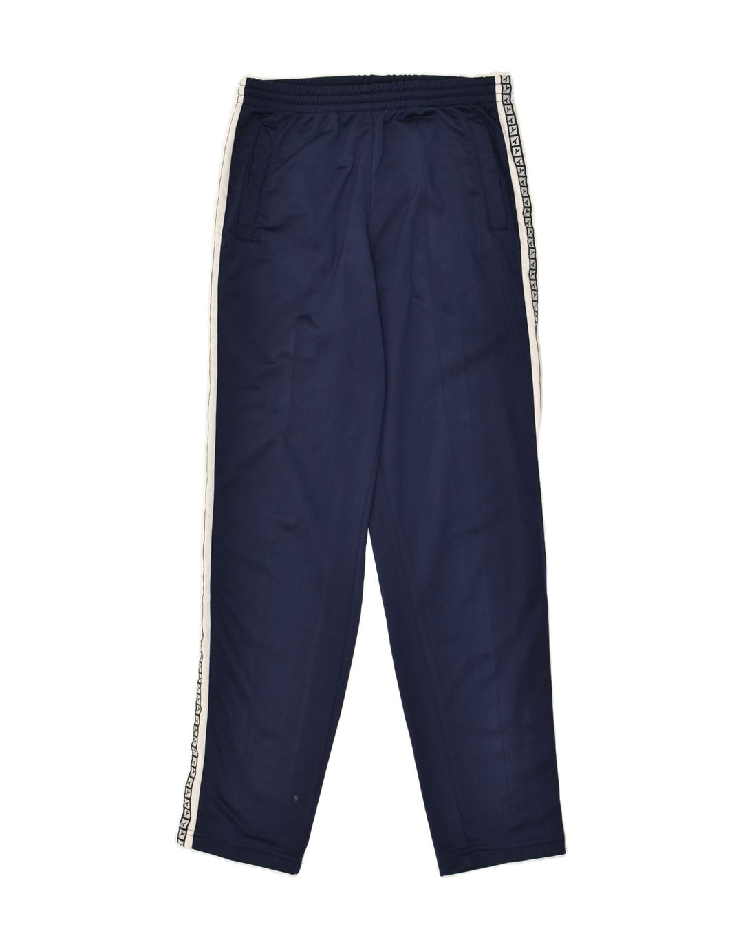 DIADORA Womens Tracksuit Trousers UK 10 Small Navy Blue Polyester | Vintage Diadora | Thrift | Second-Hand Diadora | Used Clothing | Messina Hembry 