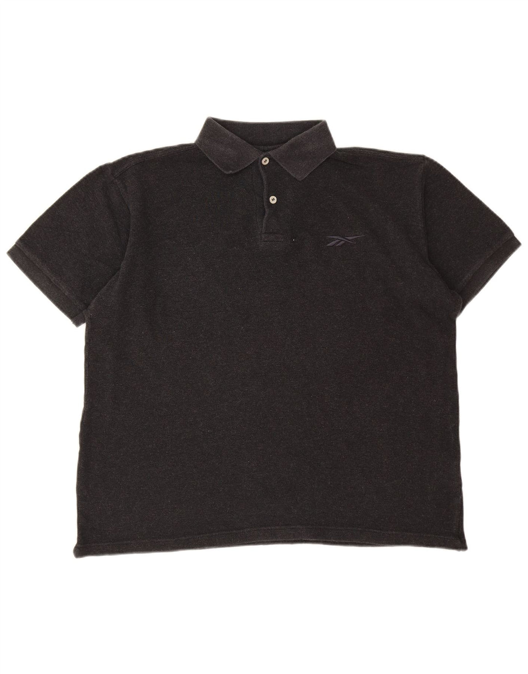 Reebok Mens Polo Shirt Large Grey Cotton