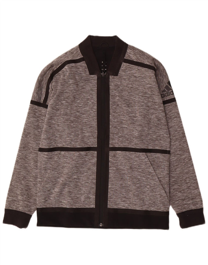 Adidas Mens Reversible Tracksuit Top Jacket Small Grey Colourblock