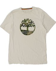 TIMBERLAND Mens Graphic T-Shirt Top Large White