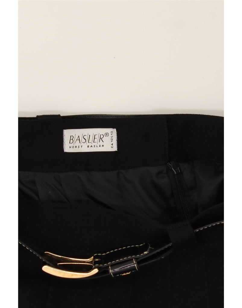 BASLER Womens Pleated Skirt W25 XS Navy Blue Polyester Vintage Basler and Second-Hand Basler from Messina Hembry 