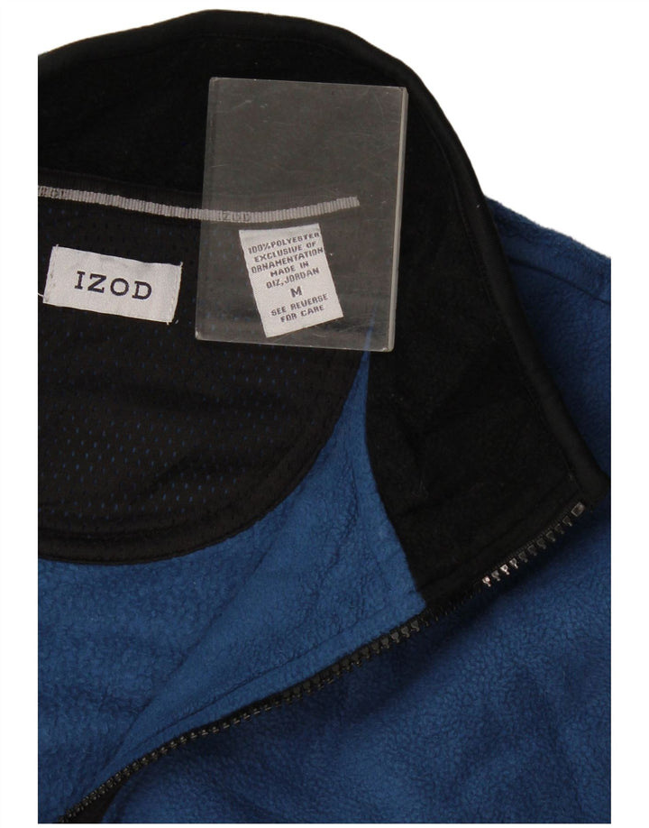 Izod Mens Fleece Jacket UK 38 Medium Blue Polyester