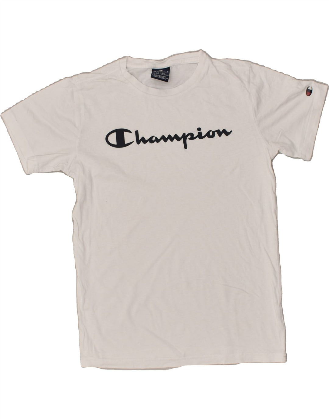 CHAMPION Boys Graphic T-Shirt Top 11-12 Years Large White Cotton | Vintage Champion | Thrift | Second-Hand Champion | Used Clothing | Messina Hembry 