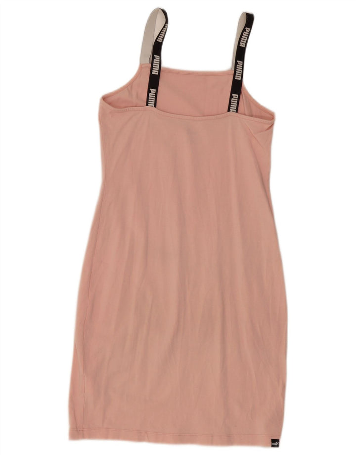 Puma Womens Graphic Slip Dress UK 6 XS Pink Polyester