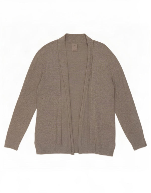 Zara Girls Open Cardigan Sweater 13-14 Years Grey Viscose