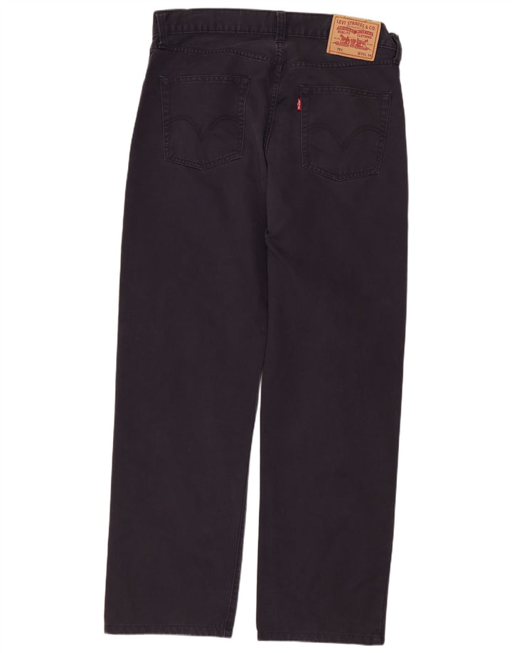 Levi's Mens 751 Straight Jeans W33 L29 Navy Blue Cotton