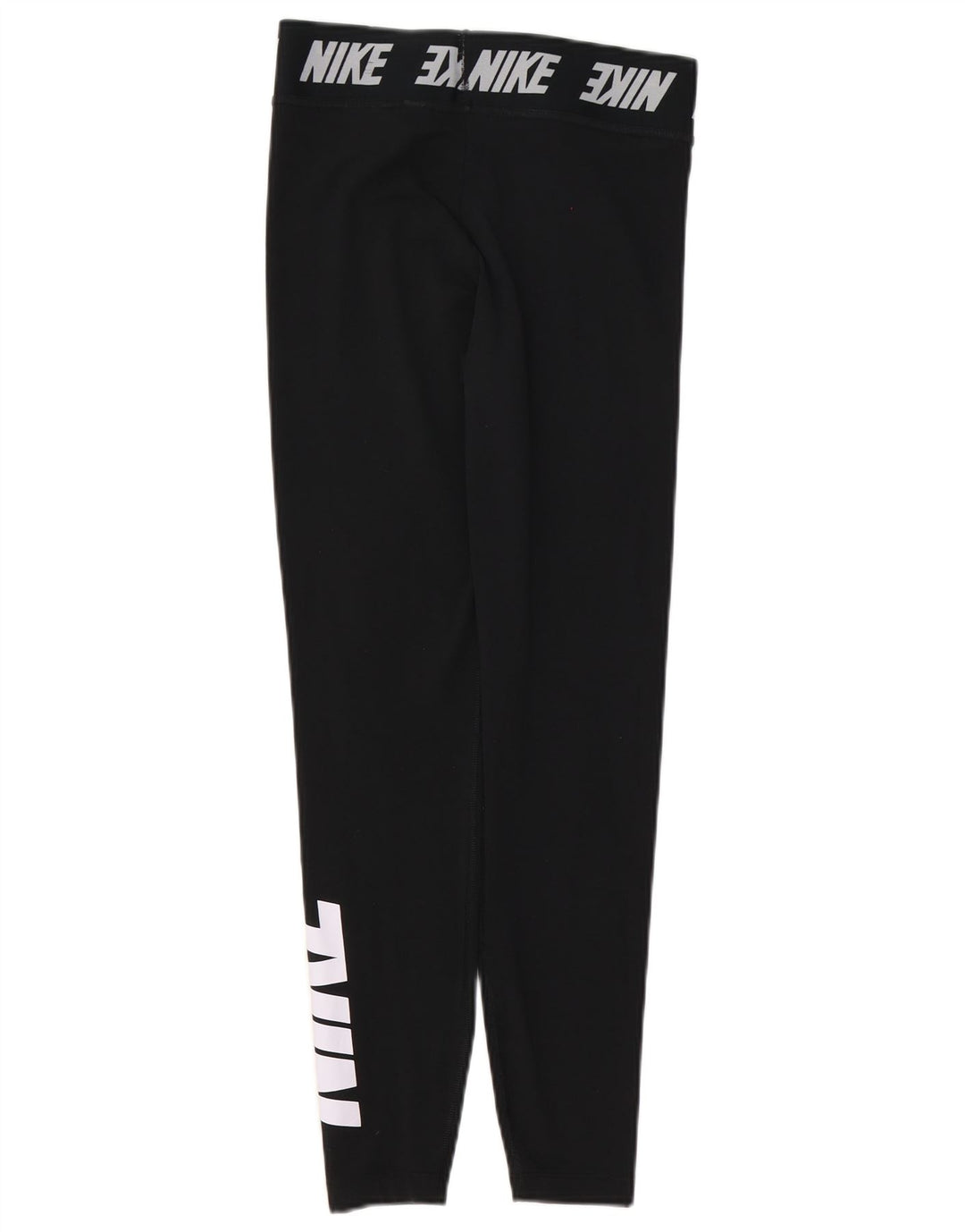 Nike Womens Graphic Leggings UK 8 Small Black Cotton