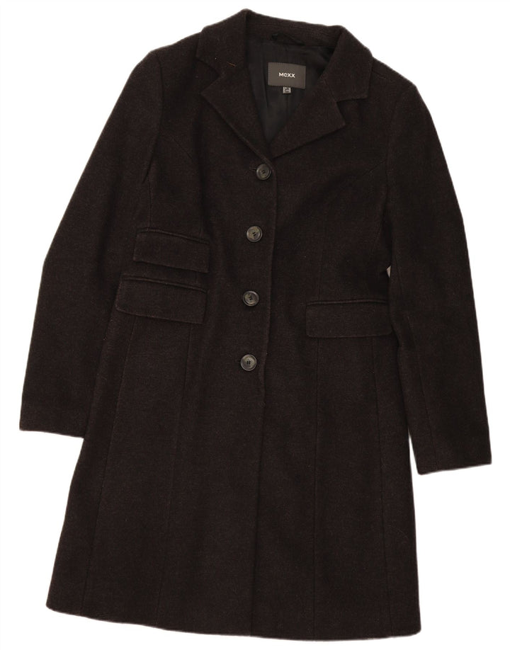 MEXX Womens Overcoat UK 16 Large  Grey Wool