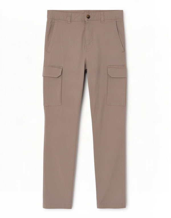 Zara Mens Slim Cargo Trousers EU 38 Small W29 L28 Grey Cotton