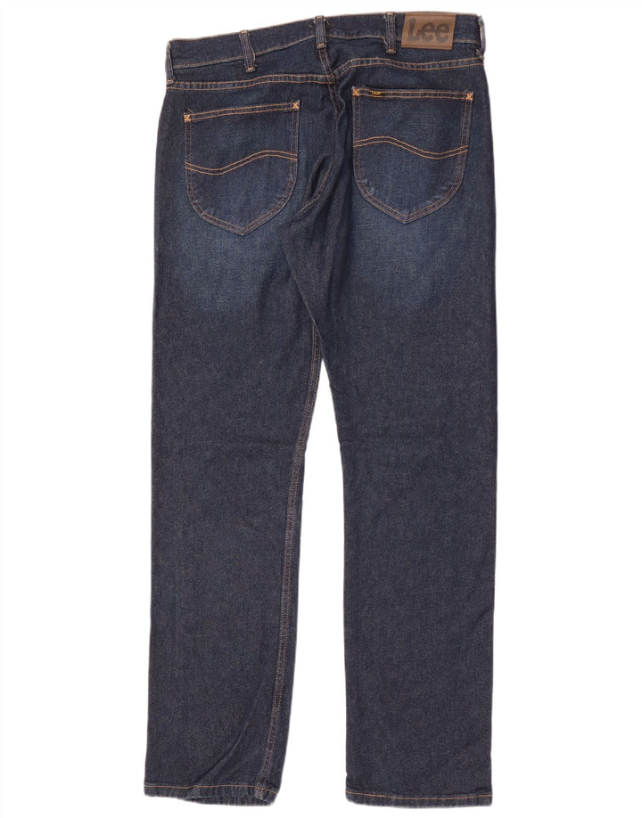 Lee Mens Slim Jeans W34 L32 Navy Blue Cotton