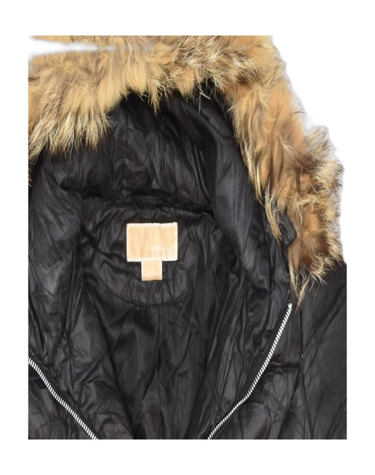 Michael kors women's sale faux fur hooded coat