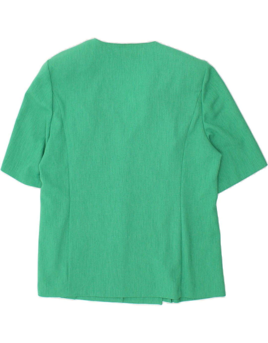 FRANKEN WALDER Womens 4 Button Short Sleeve Blazer Jacket EU 46 XL Green Vintage Franken Walder and Second-Hand Franken Walder from Messina Hembry 