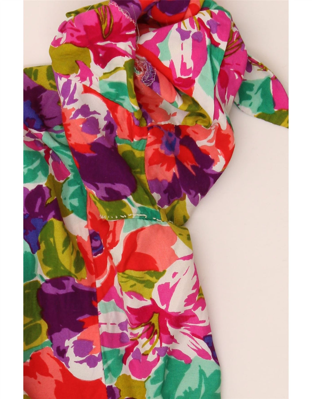 Superior Womens Short Sleeve Shirt Blouse IT 46 Large Multicoloured Floral