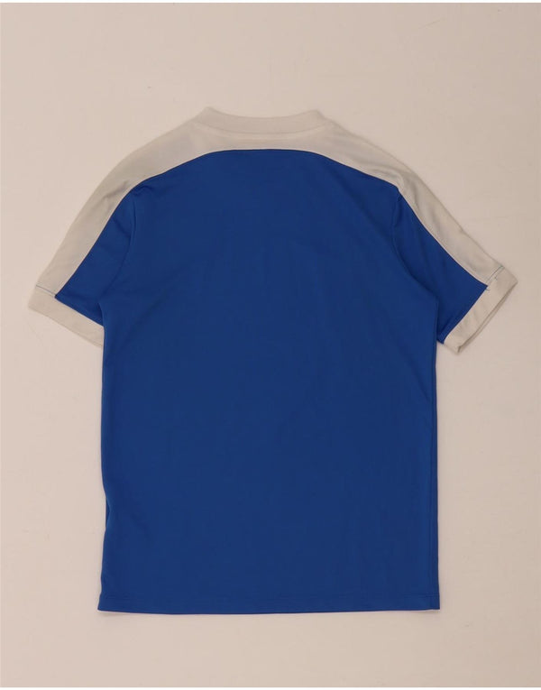 NIKE Boys Dri Fit T-Shirt Top 10-11 Years Medium Blue Colourblock