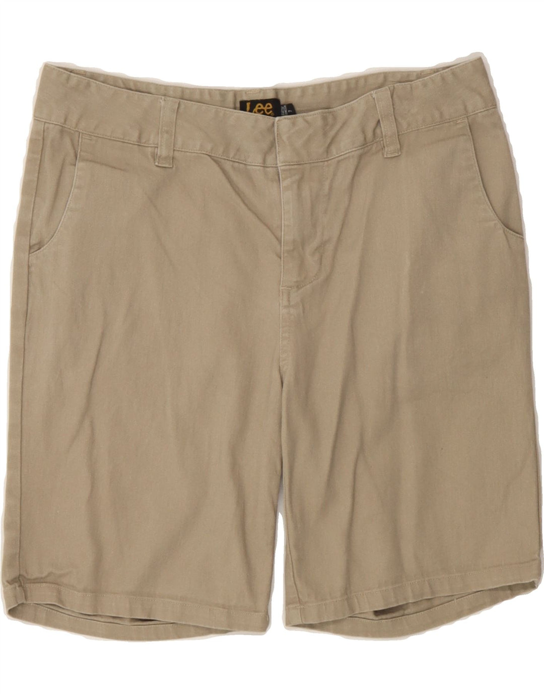 LEE Womens Casual Shorts US 7 Medium W30 Beige Cotton Vintage Lee and Second-Hand Lee from Messina Hembry 