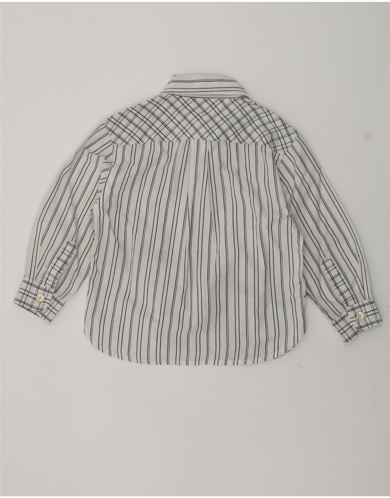 TOMMY HILFIGER Baby Boys Shirt 18-24 Months Grey Striped Cotton | Vintage Tommy Hilfiger | Thrift | Second-Hand Tommy Hilfiger | Used Clothing | Messina Hembry 