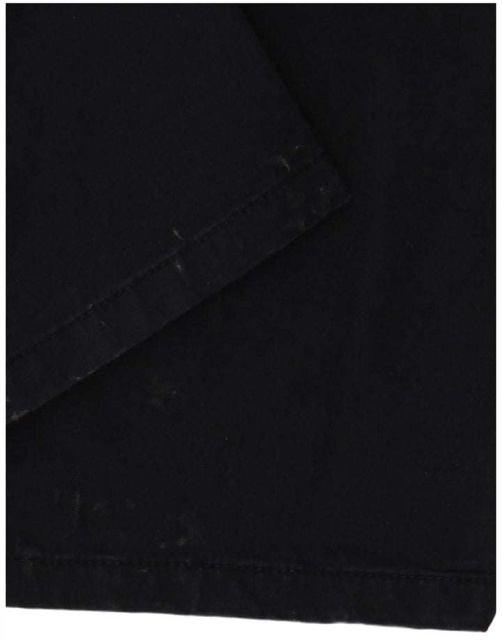 Gant Mens Slim Chino Trousers W34 L34 Navy Blue Cotton