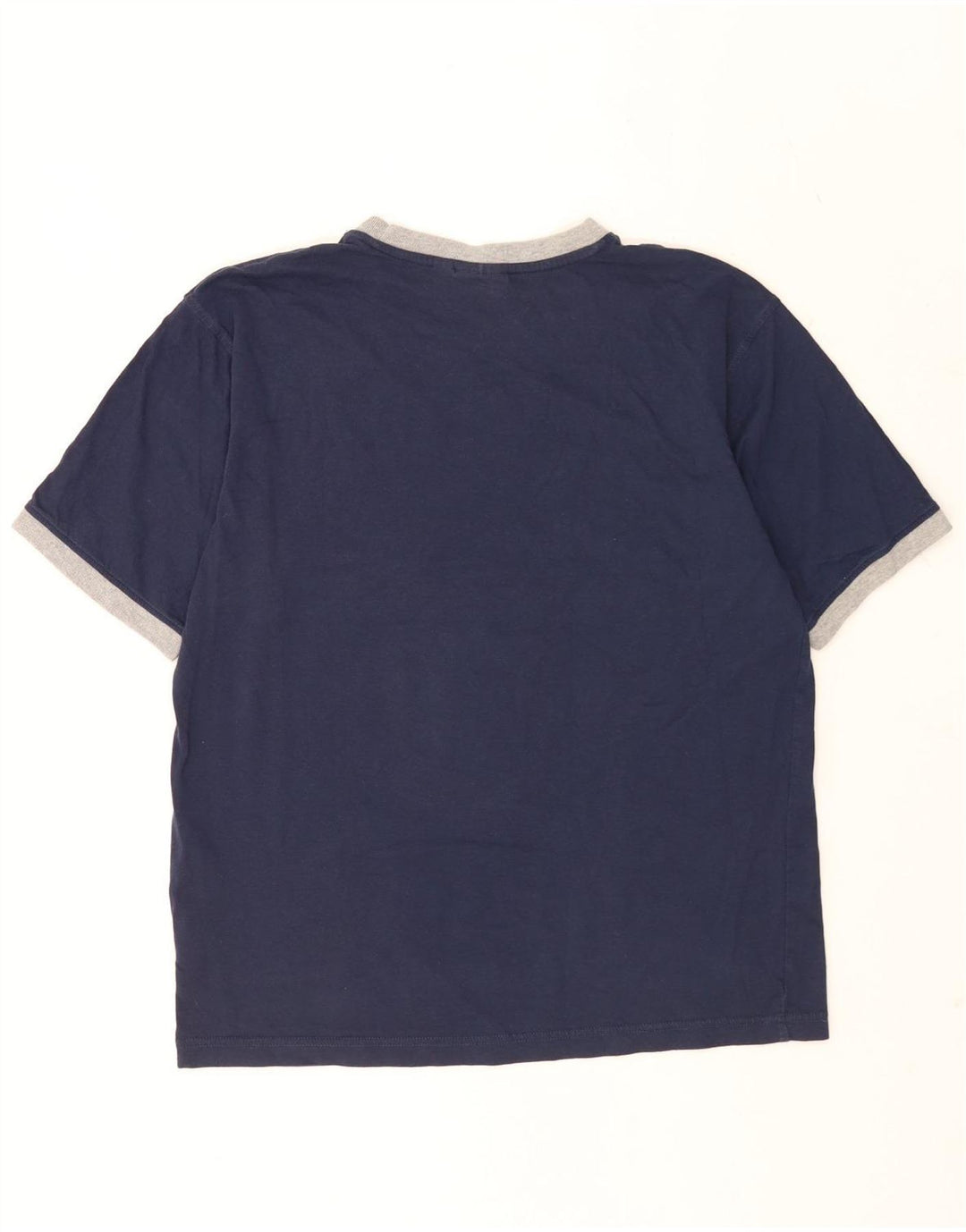 Fila Mens T-Shirt Top Large Navy Blue Cotton