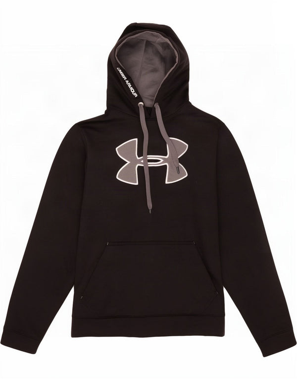 Under Armour Mens Graphic Hoodie Jumper Medium Black Polyester